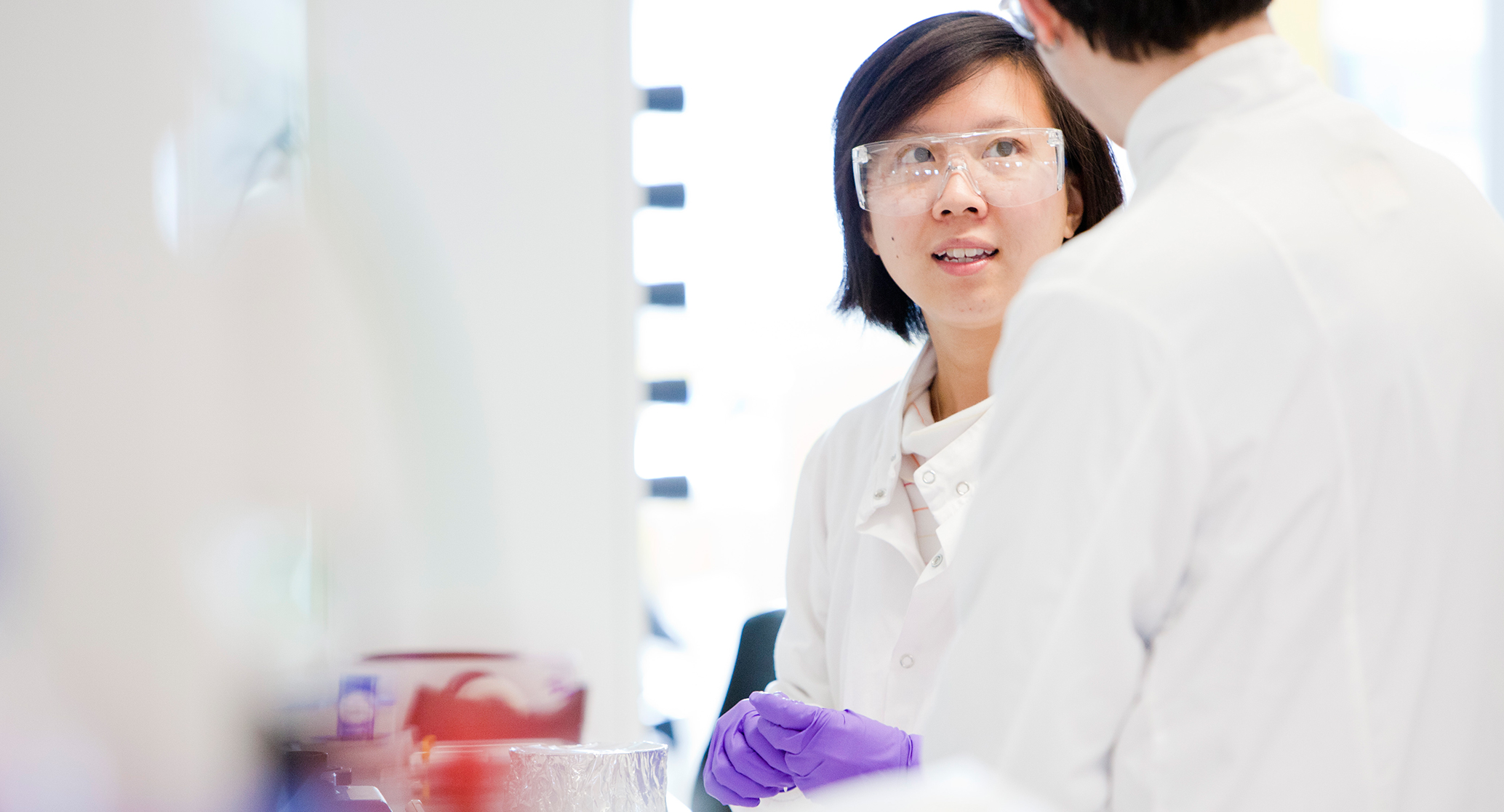 science research woman.